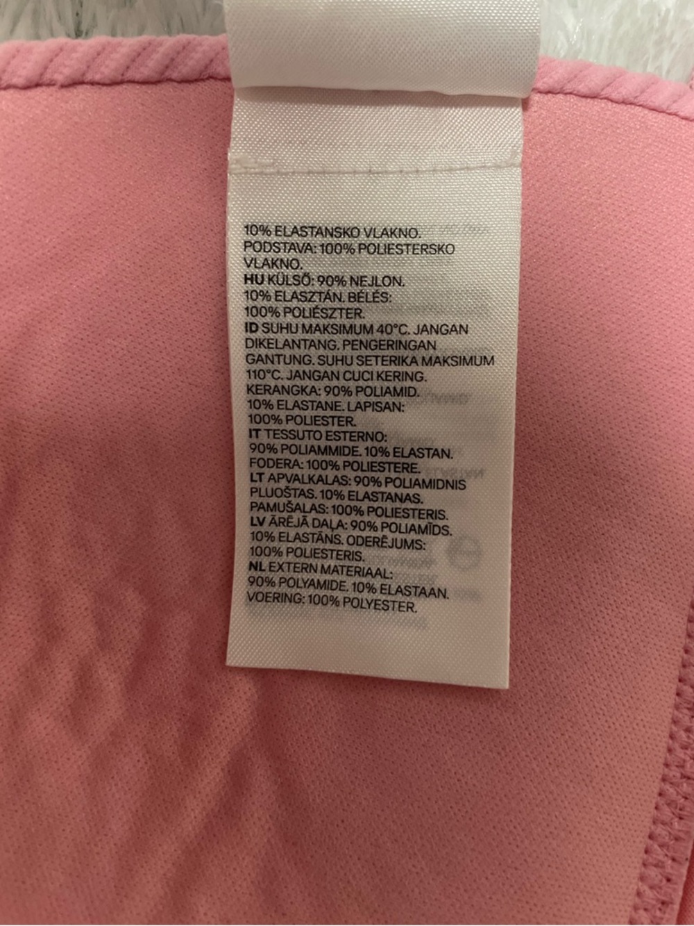 H&M Multi-Way Padded Ribbed Triangle Bikini Top - Picture 9 of 10